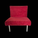 Paire fauteuils rouge hermès année 1960