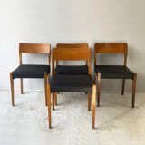 Set 4 dining chairs, 1960