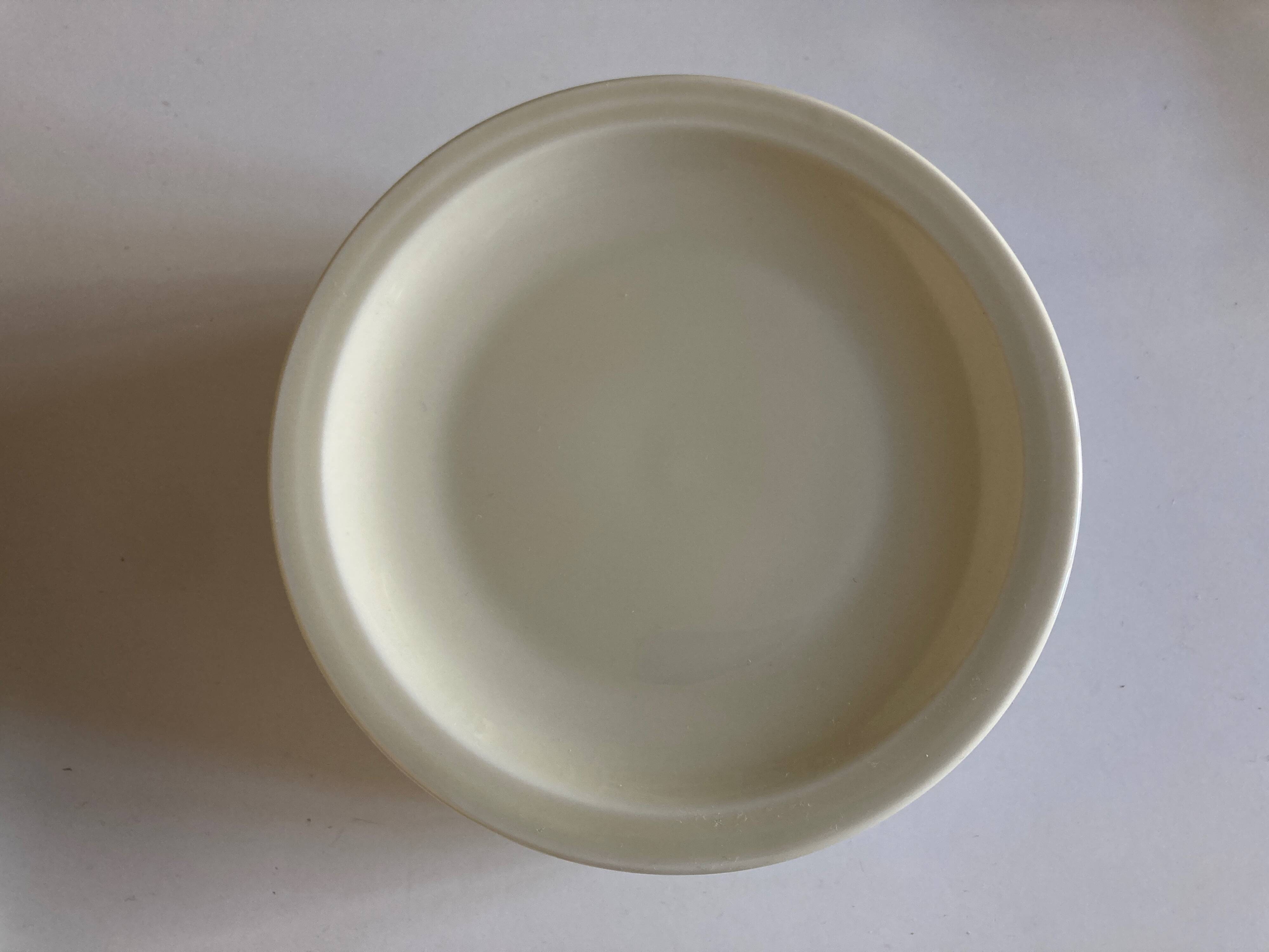 Set of 10 Havilland ivory modernist dessert plates 1960