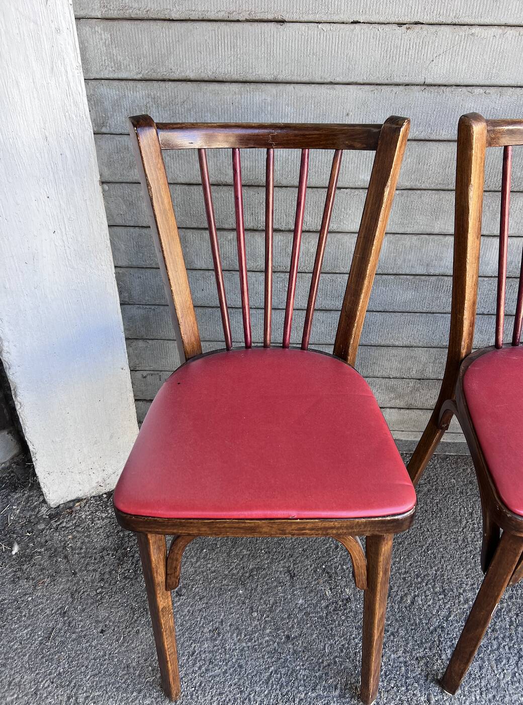 (Lot) 4 Chaises Bistrot Baumann