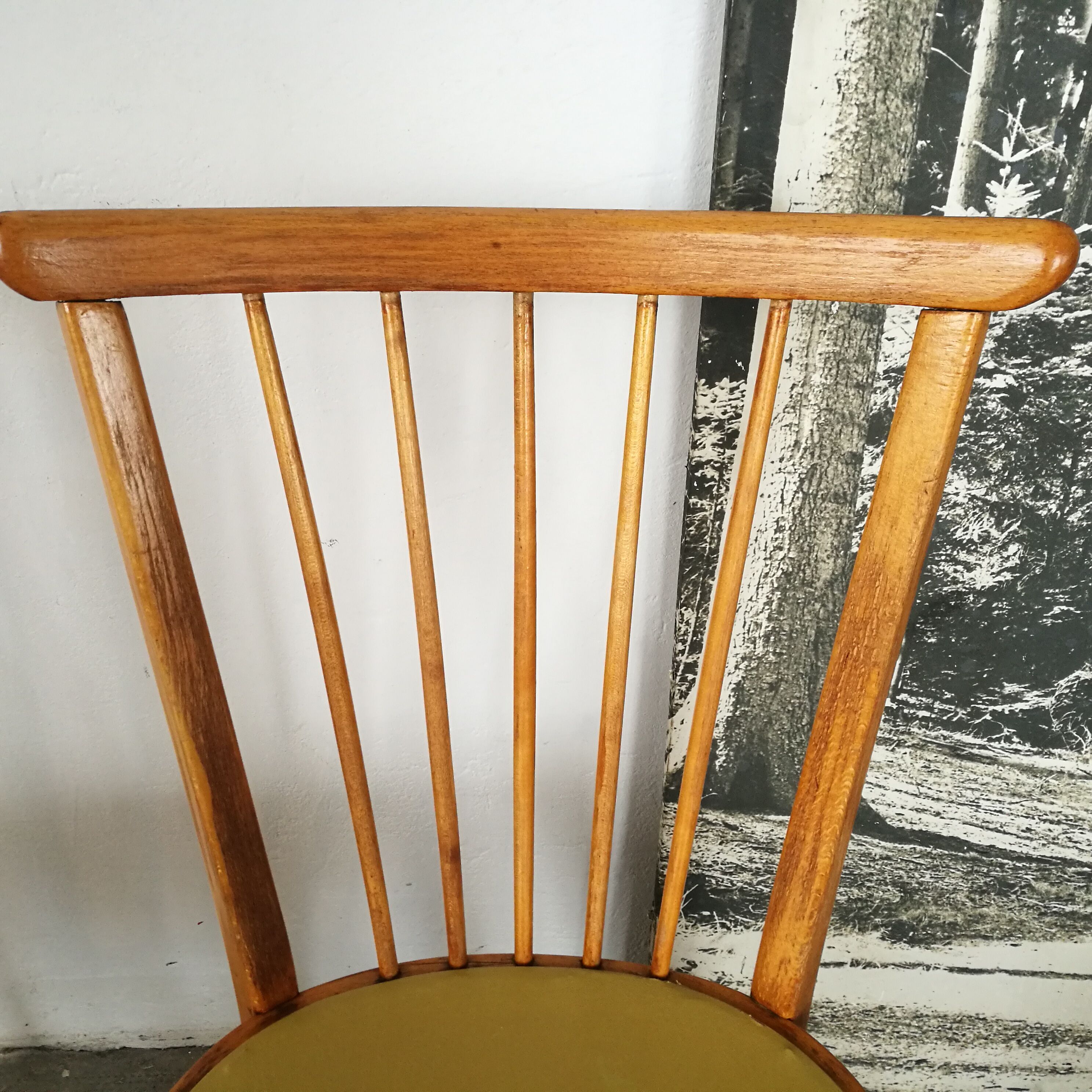 Set of 6 vintage chairs with mismatched bars