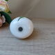 Ceramic salt shaker in the shape of nice eyes in bloom , owl Vintage