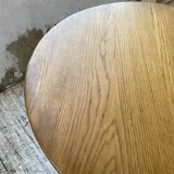1950s round oak table