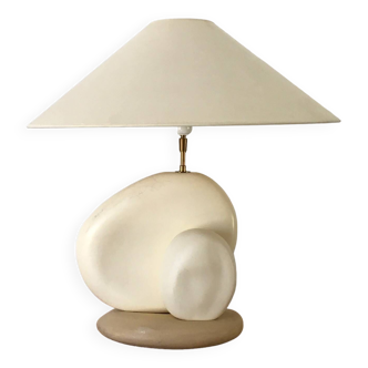 Ceramic lamp by François Chatain vintage 80s
