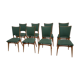 Set of 8 vintage wooden chairs, Italian design of the years 1960/70