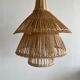 Suspension ou luminaire en rotin en forme de lanterne asiatique
