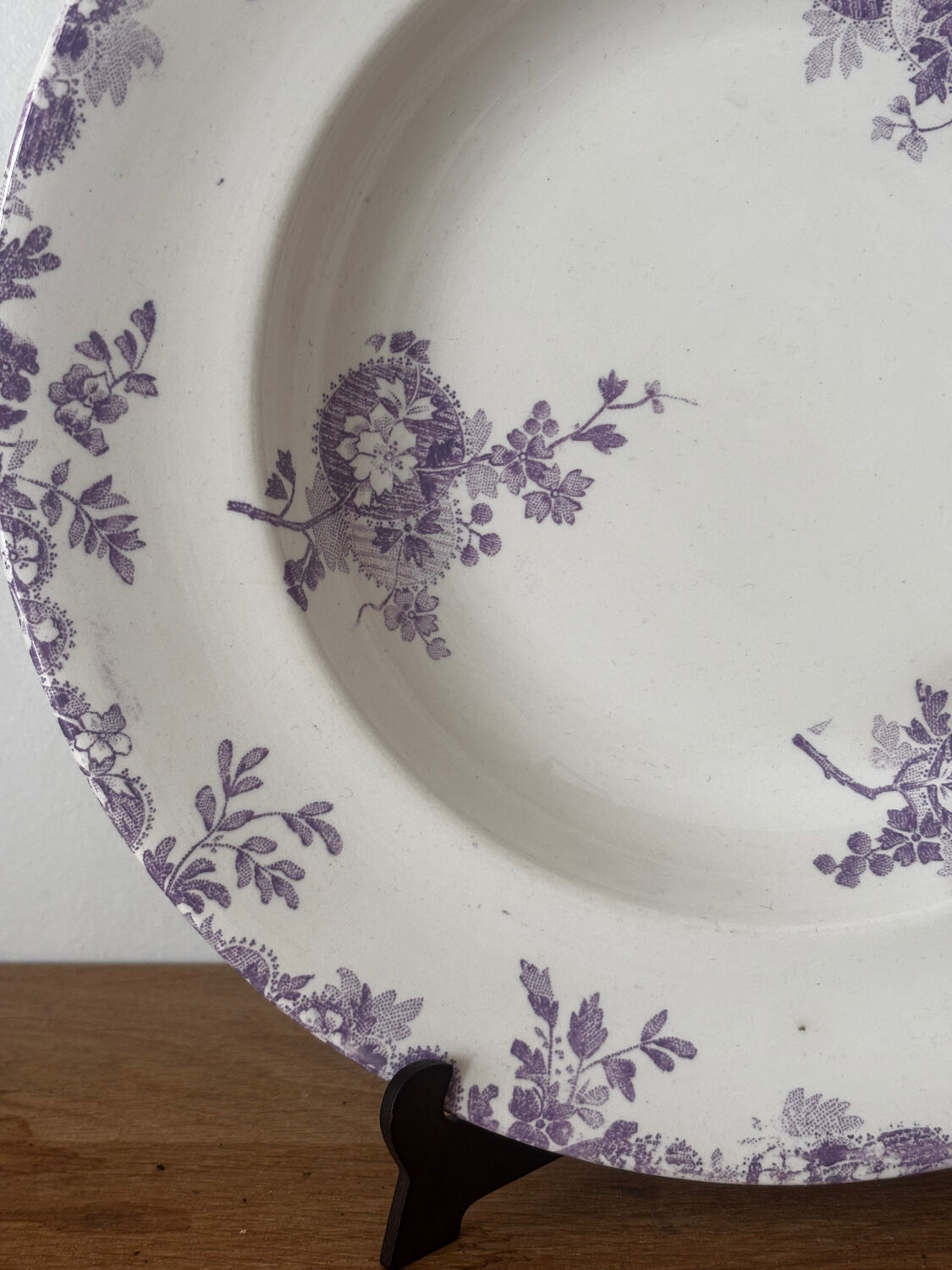 Sublime hollow plate Terre de Fer Longwy Hanoi