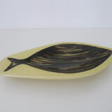 Cup or empty ceramic bag vintage fish