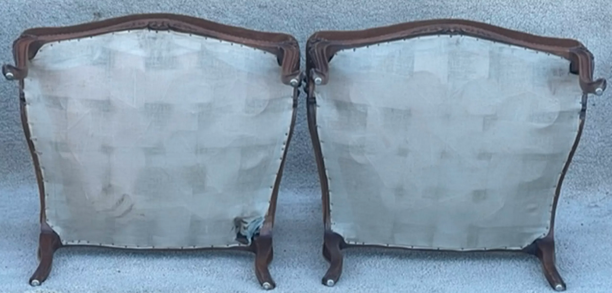 Pair of Queen's armchairs
