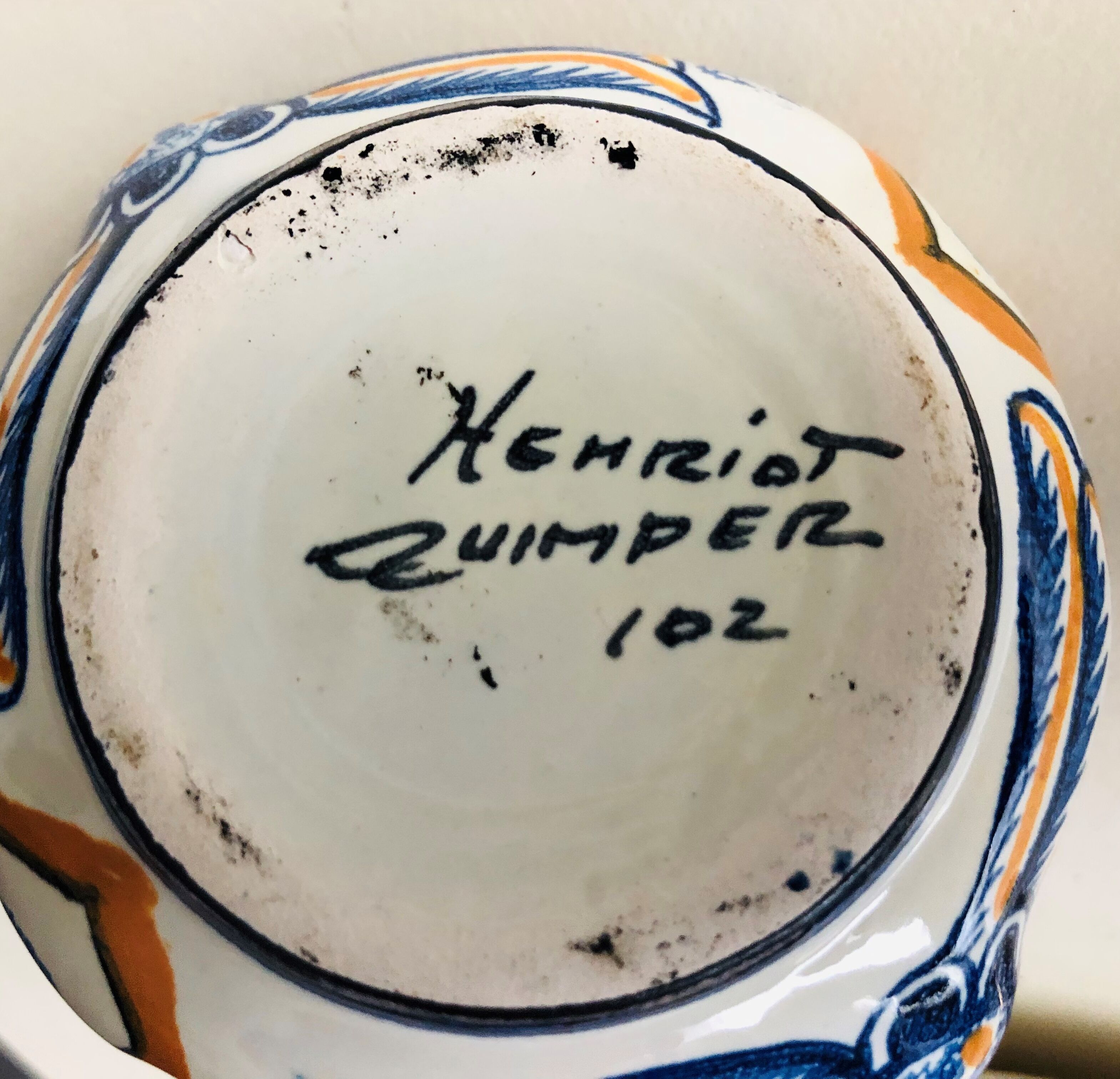 Ceramic salt shaker from Quimper