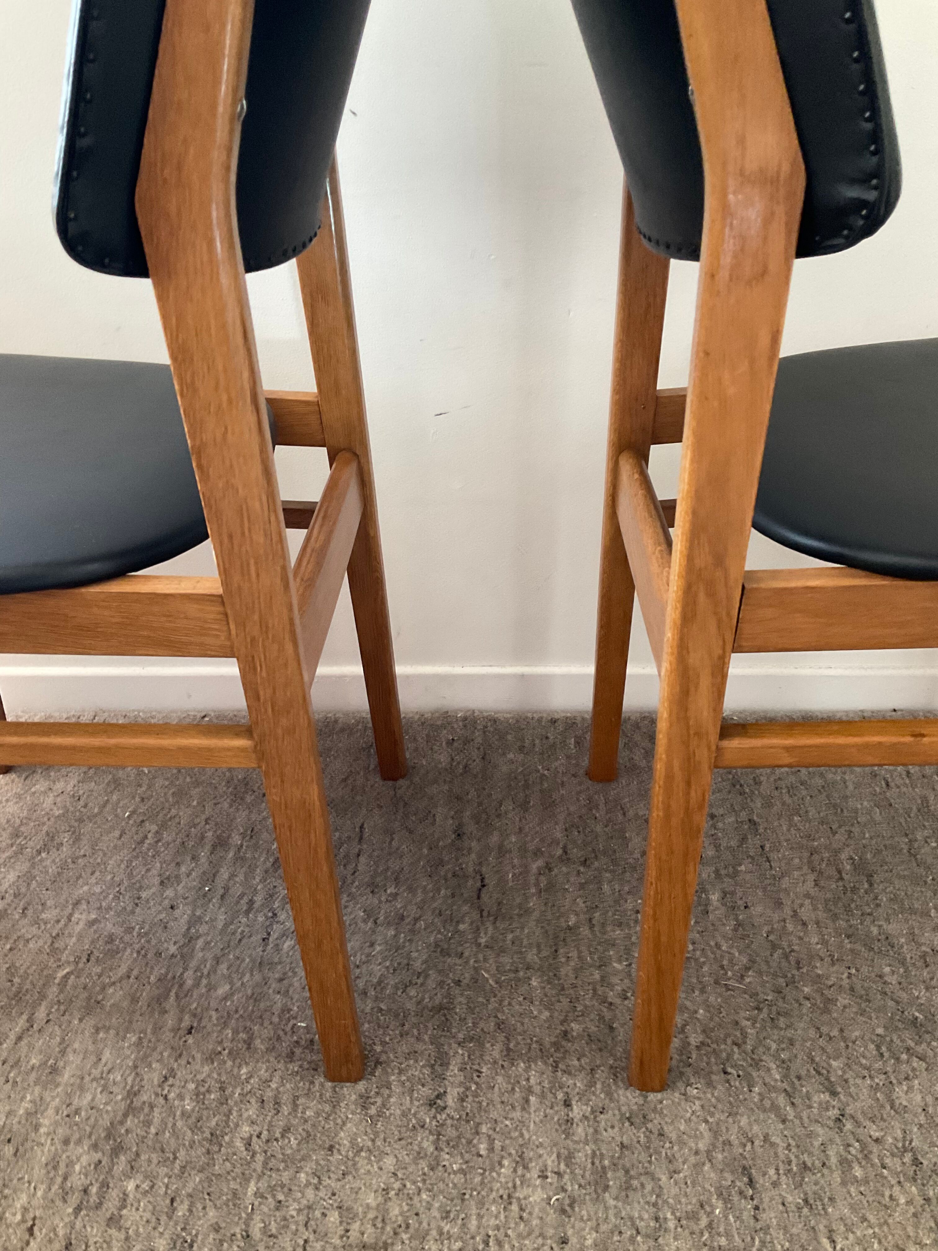 Pair of Scandinavian chairs from the 60s in teak