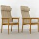 Pair of danish highback chairs by domus danica