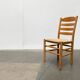 Scandinavian bench and chair set made of paper cord and oak from TS.