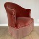 Fauteuil crapaud velours
