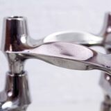 Set of 5 candlesticks modular by Nagel