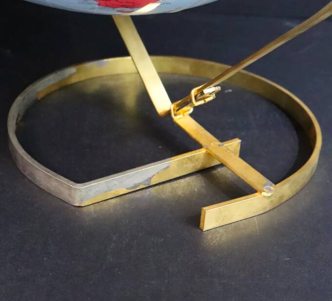 Vintage inflatable globe on stand, 1960, Taride Sevylor