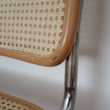 4 chairs cannage and chrome