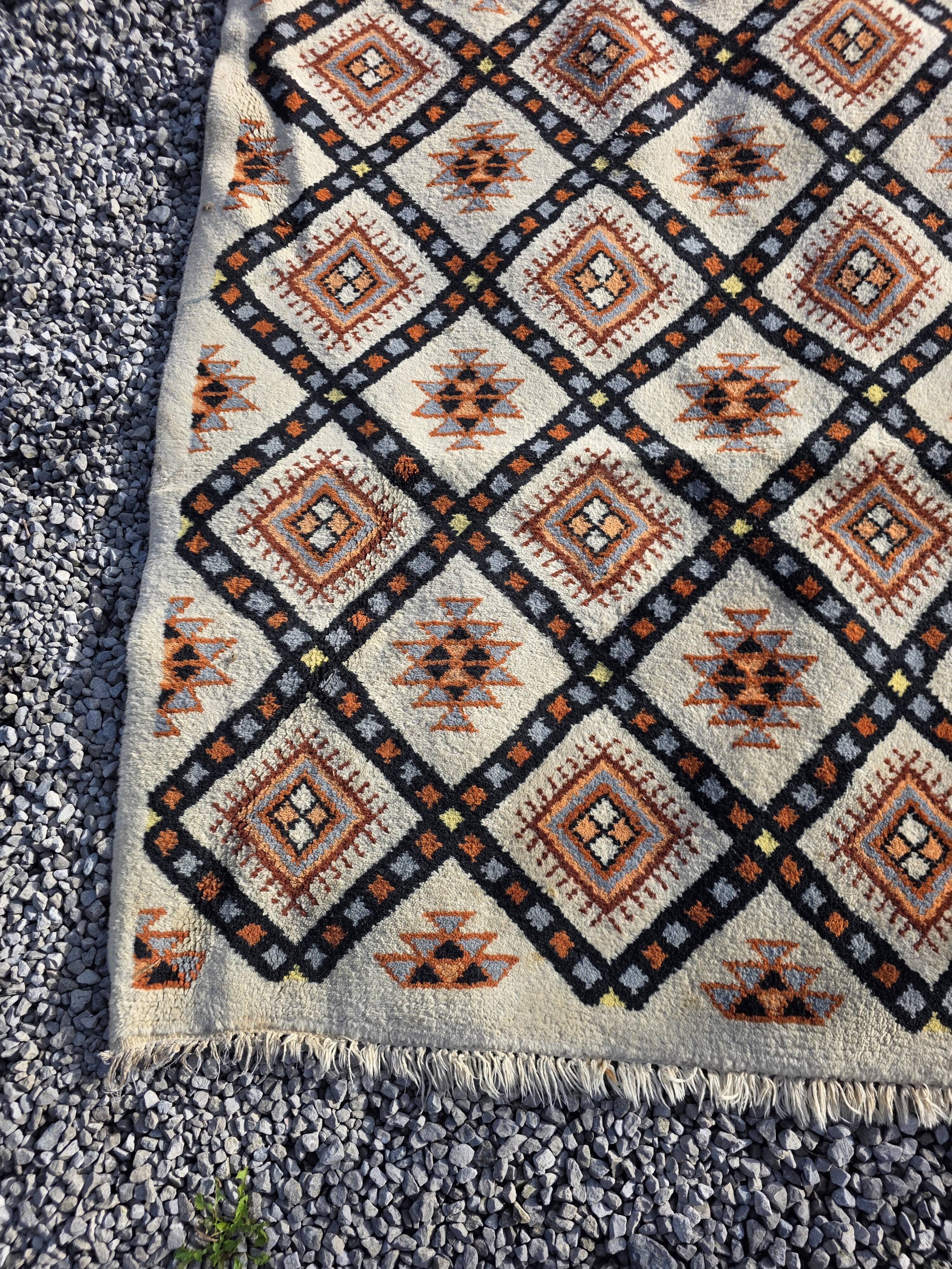Tapis scandinave en laine des années 60/70