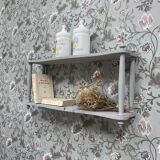 Patinated wall shelf