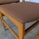 Set of 4 Vintage Branko Ursic Dining Chair: 1970s Scandinavian Wood & Brown