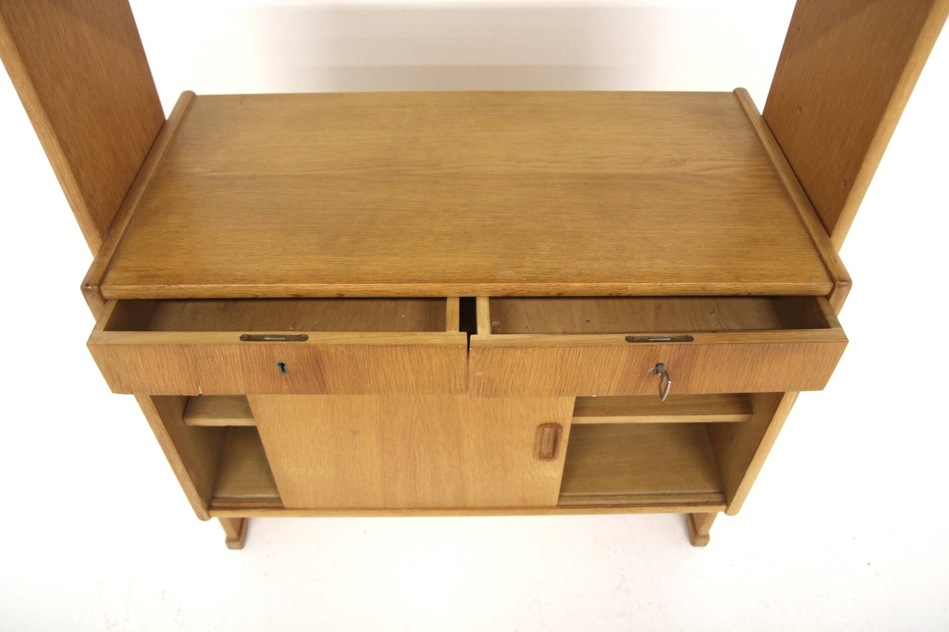 Scandinavian oak library, Sweden, 1960