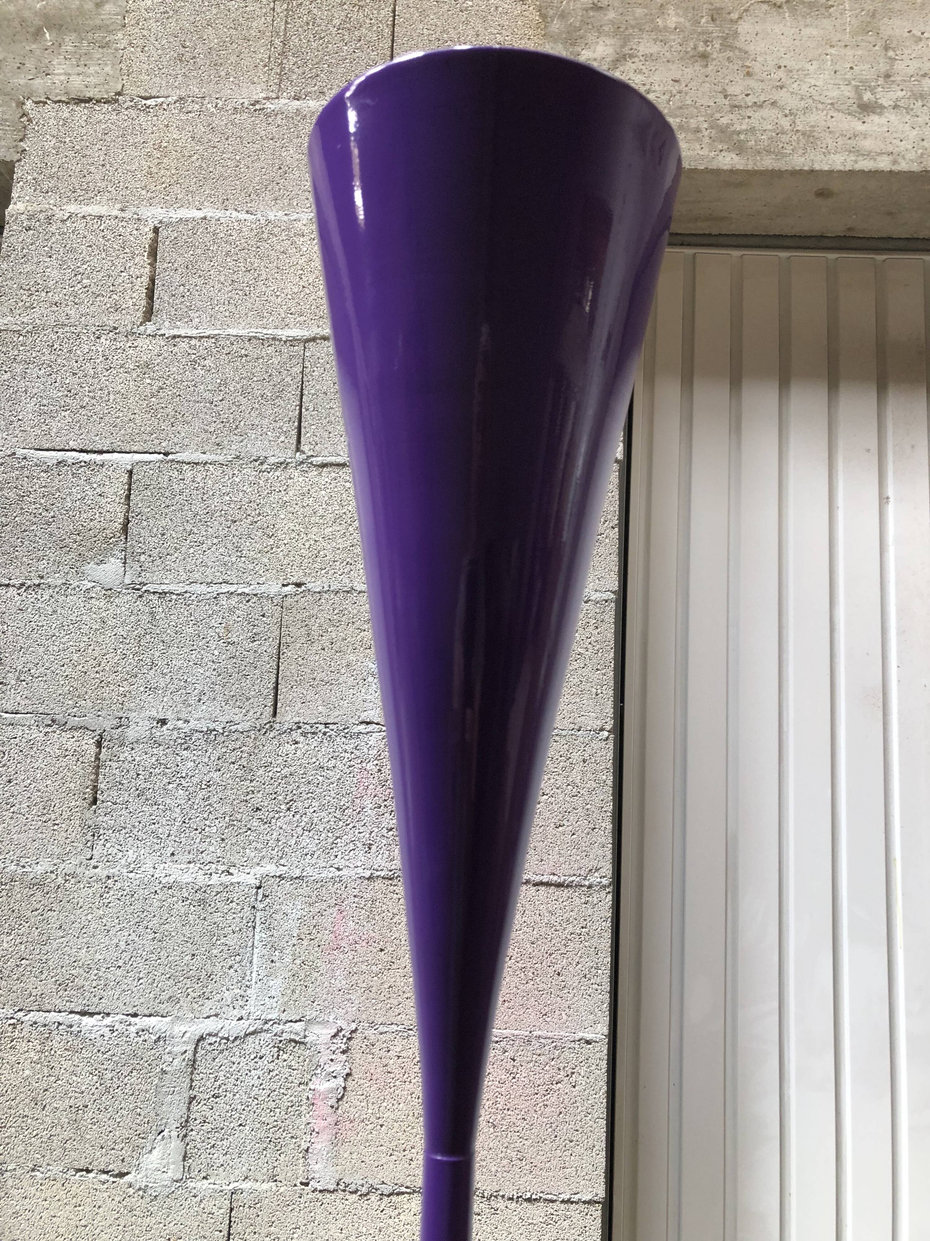 Lampadaire  sablier mathias design des années 80