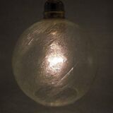 Bubbled glass pendant light