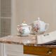 Wood & marble console