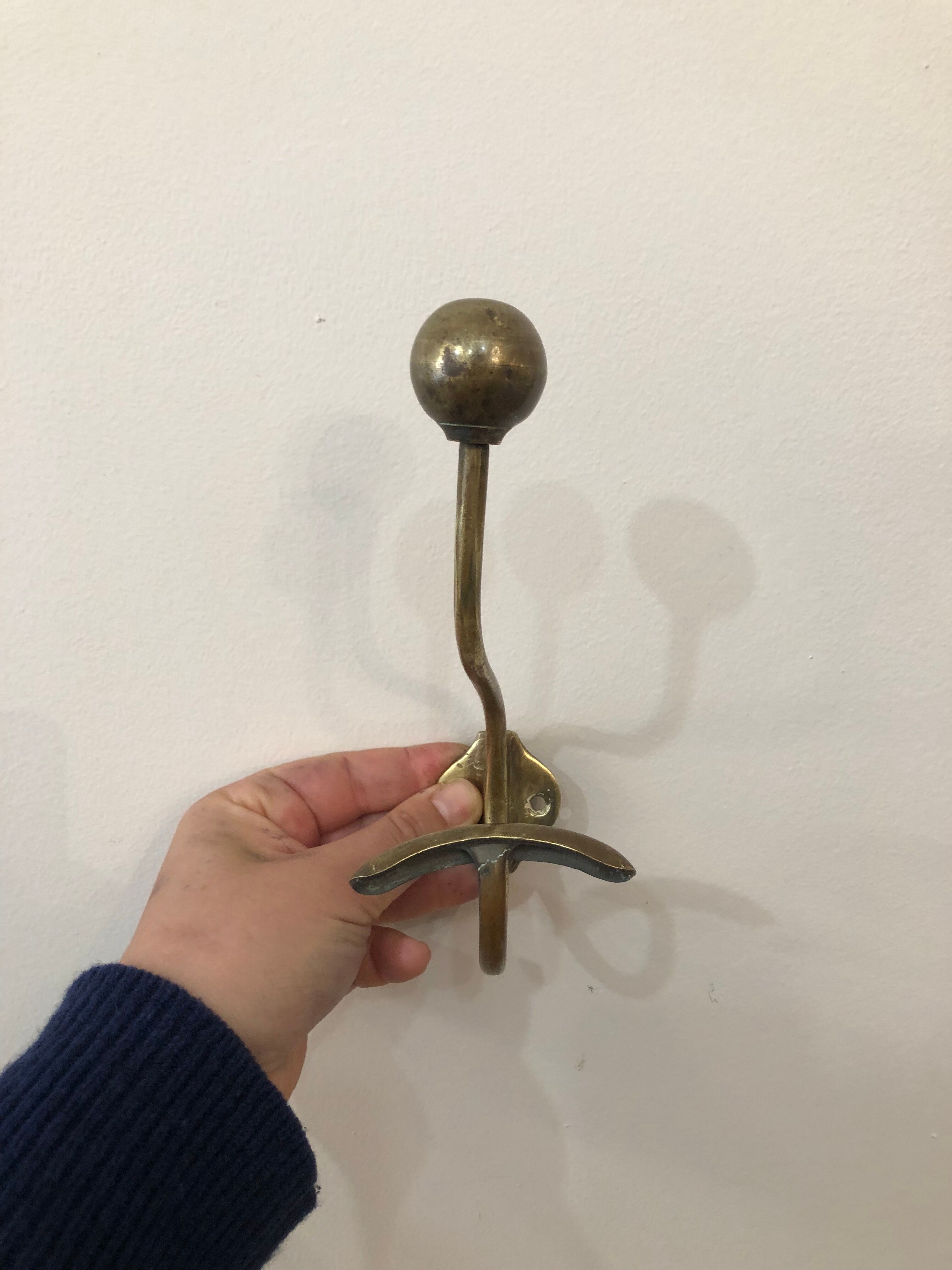 Double brass hook