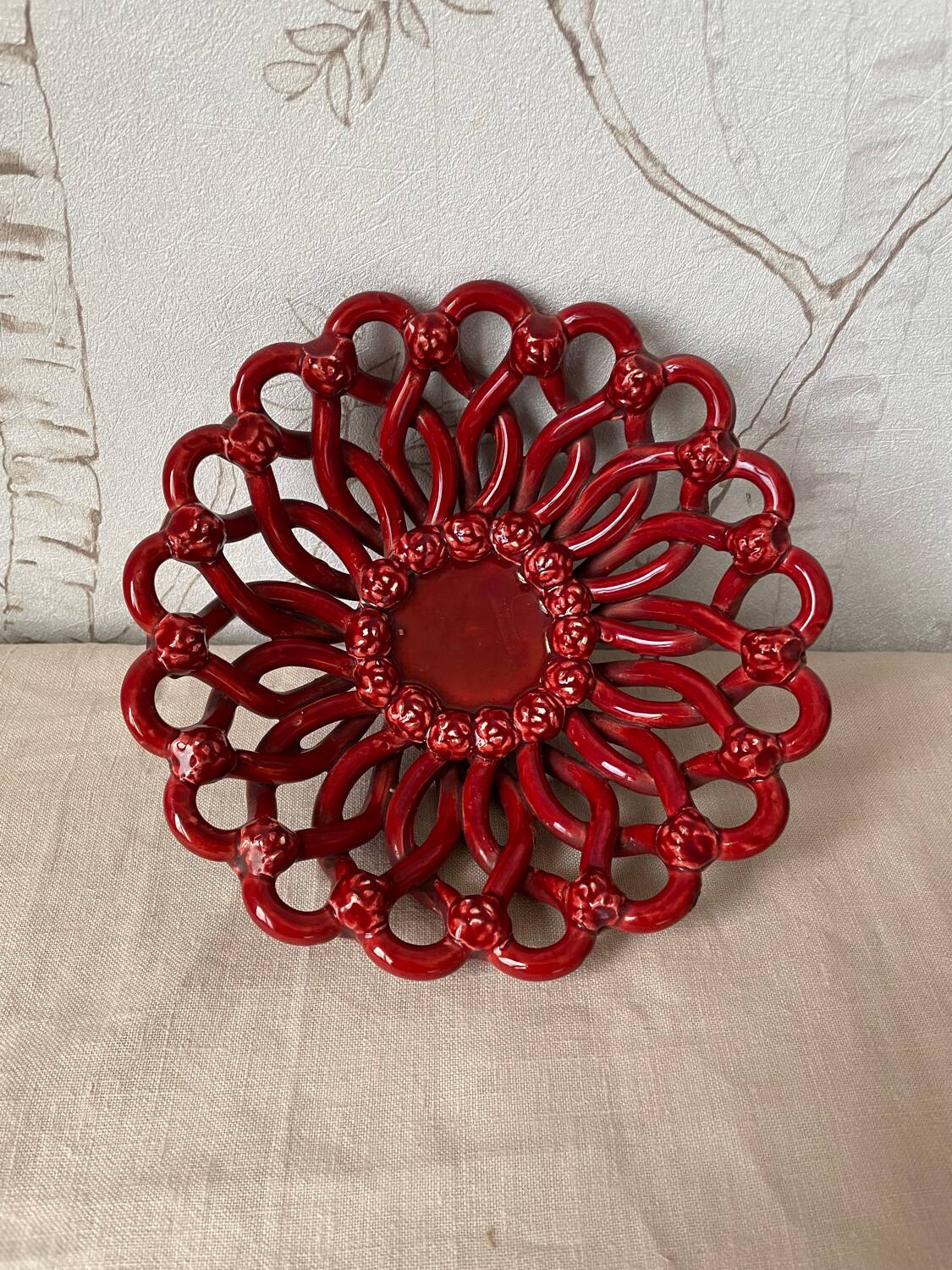 Vintage ceramic fruit bowl