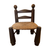 Wooden and straw mountain bass chair