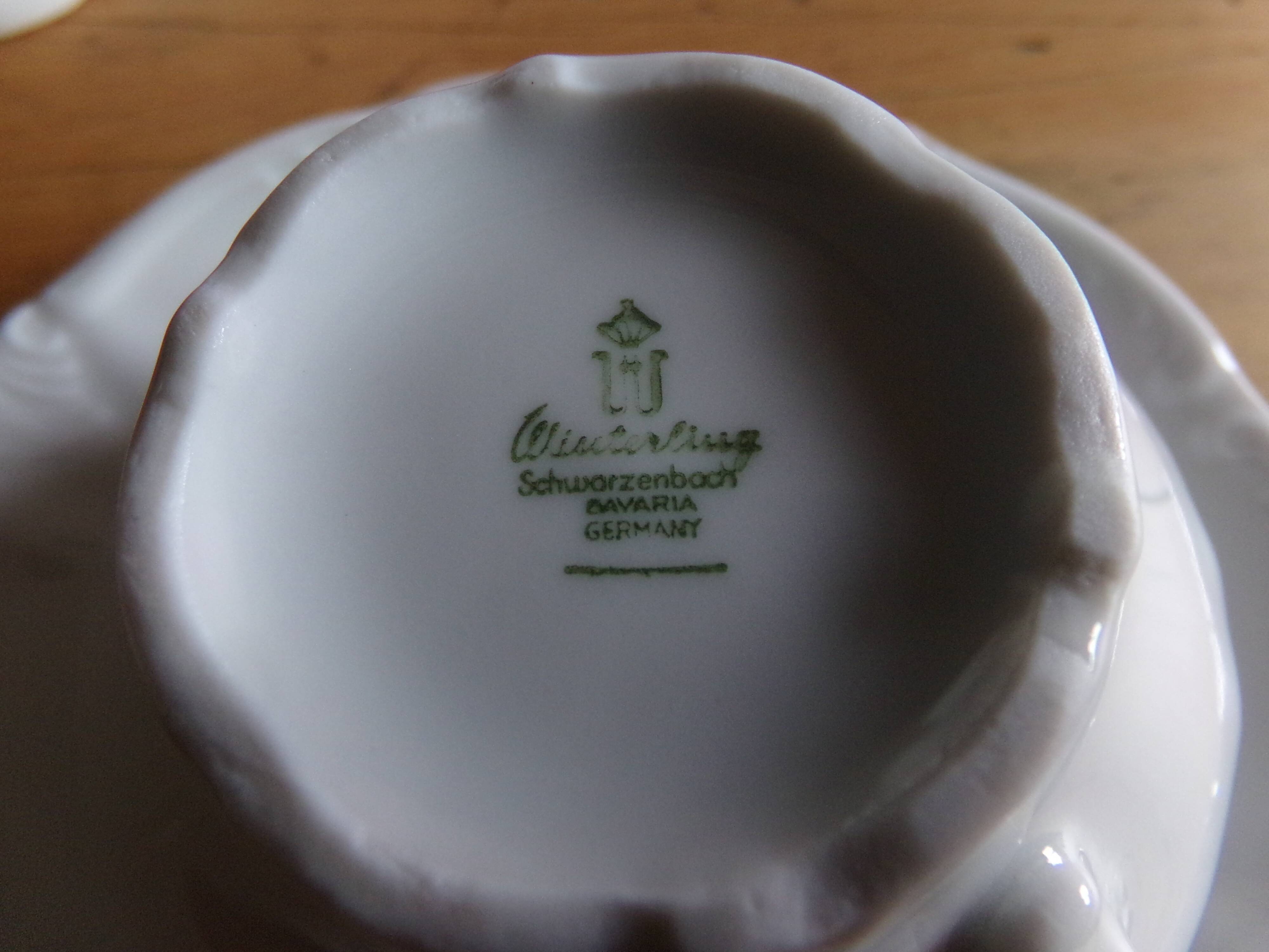Tea service or white coffee winterling schwarzenbach bavaria germany