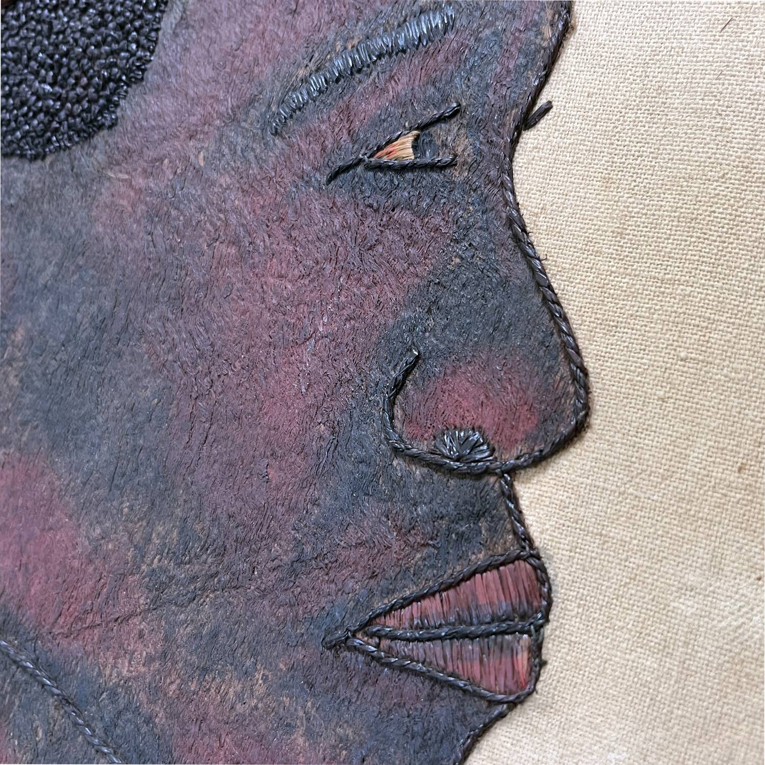 1950s painting "Moluba Warrior"