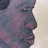 1950s painting "Moluba Warrior"