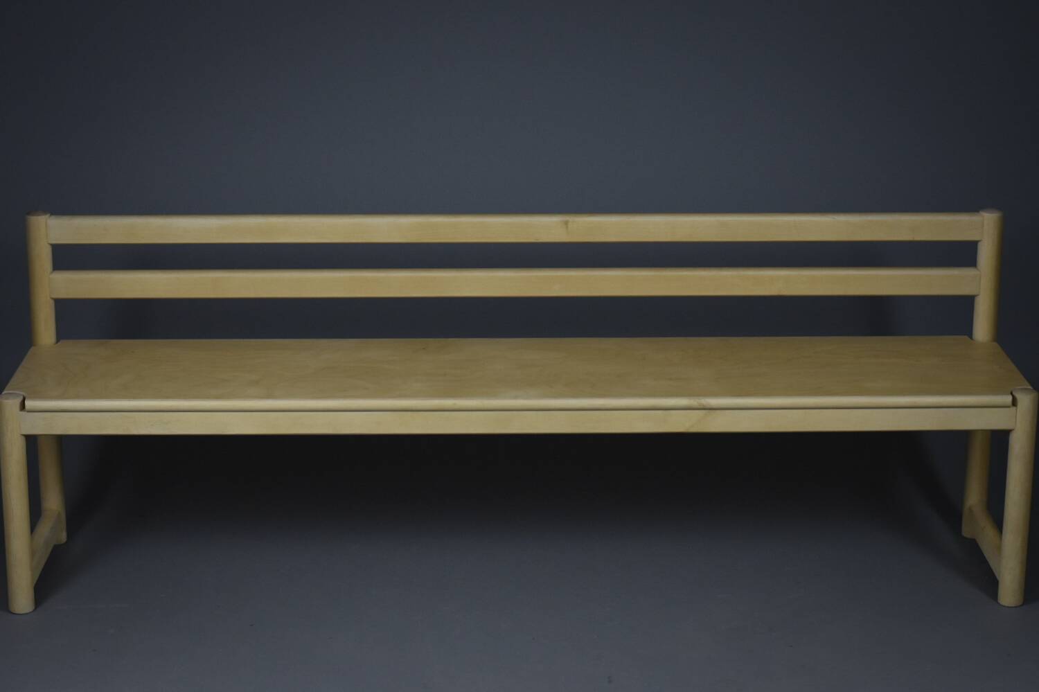 Midcentury birchwood School Bench