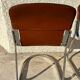 Pair of leather and chromed metal chairs year 70