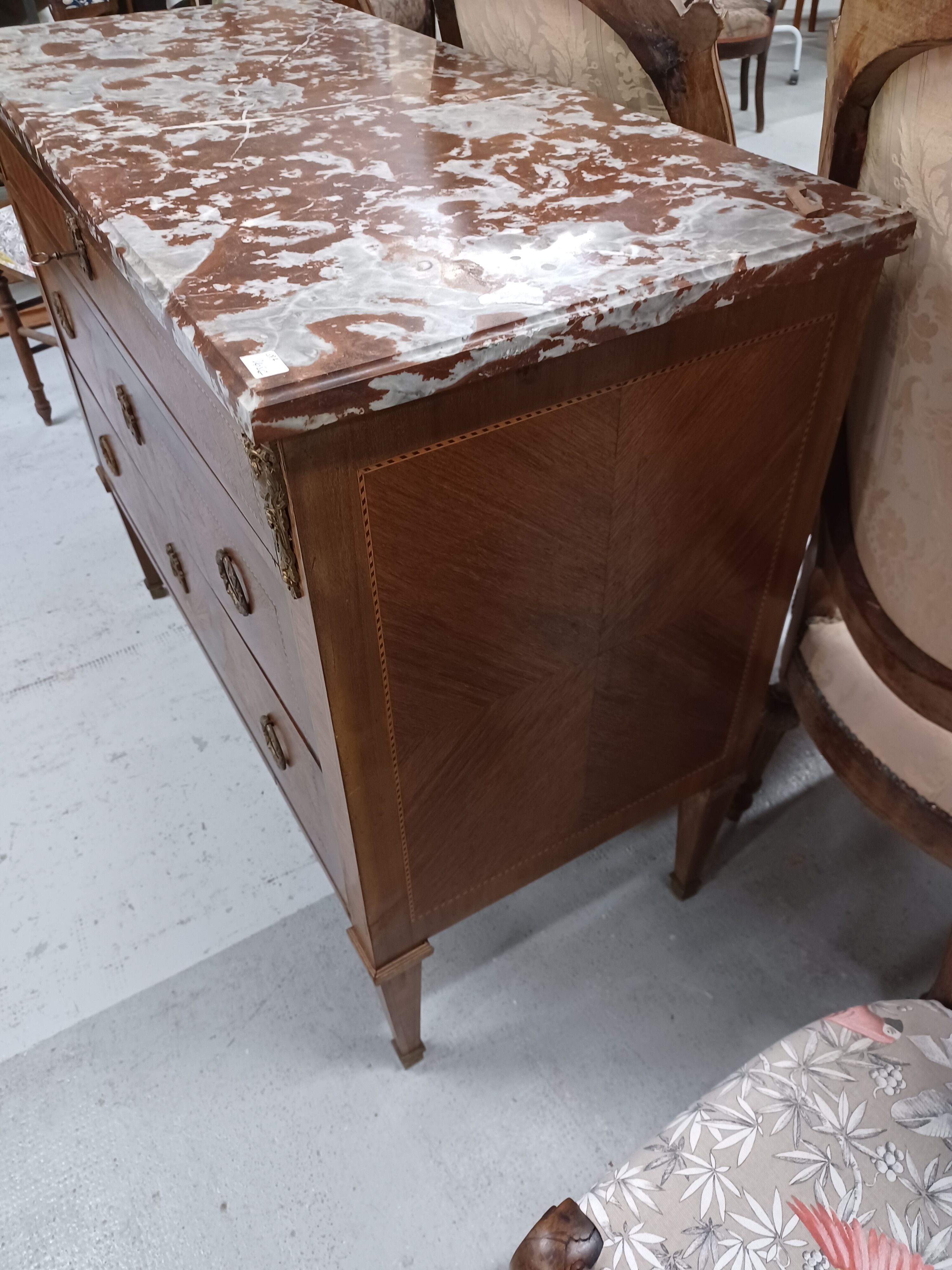 Inlaid chest of drawers