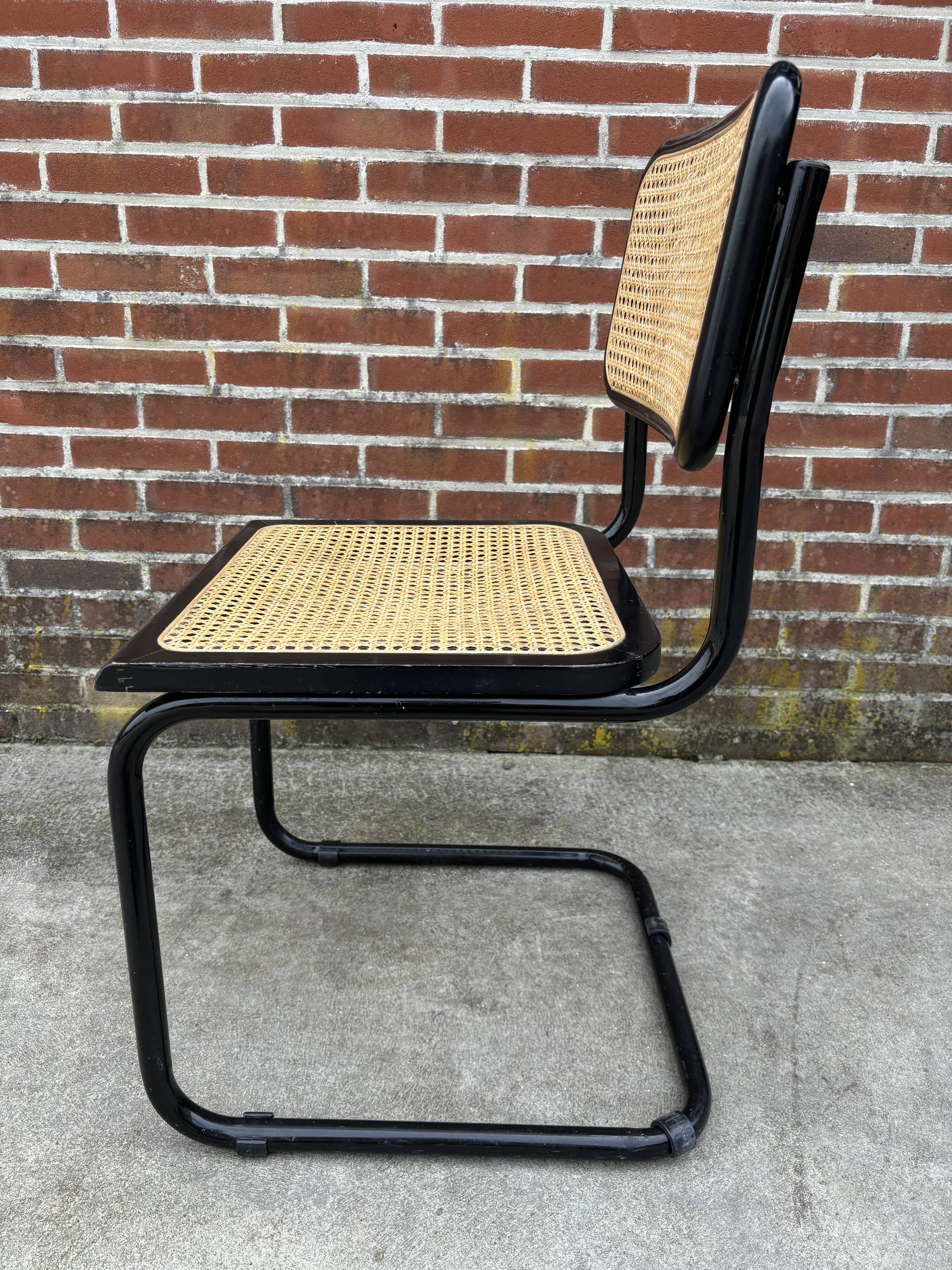 Vintage Cesca design chair b32 model in black
