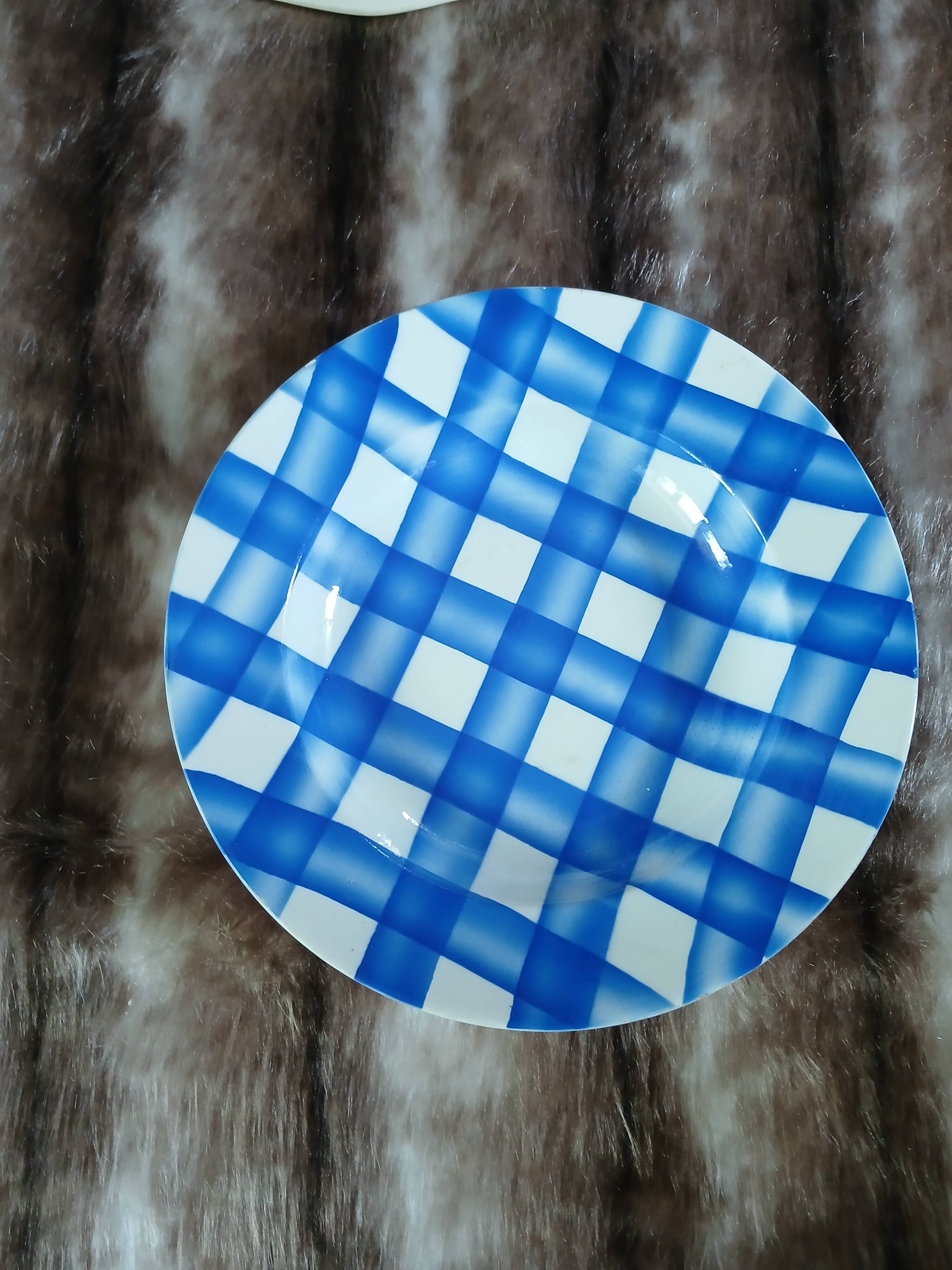 8 mismatched antique deep plates