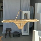 Suspension rattan saucer iron frame D:120 H:60