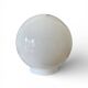Globe ancien verre opaline blanc diamètre 15 cm pour lampe applique lustre