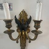 Paires d’appliques empires en bronze