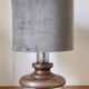 Ceramic Lamp with Aluminium Rim 1970s