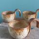Sangria or punch cups in stoneware from Puisaye, Jean-Pierre Prud’homme
