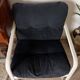 Fauteuil IKEA vintage velours et tube