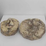 Vintage lighter and ashtray set