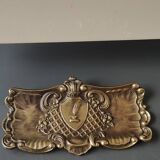 Purse style Rocaille/Napoleon III in aged gold patina brass