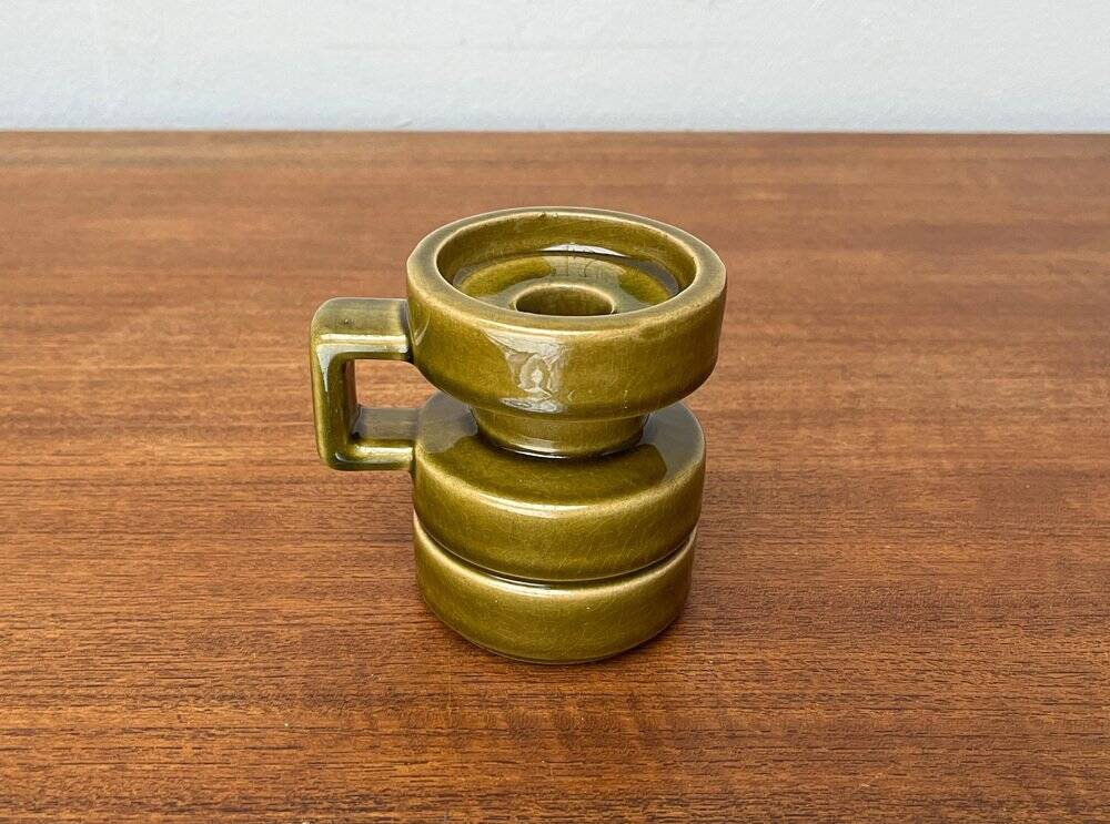 Mid-century West German pottery candlestick WGP by Cari Zalloni for Steuler, 1960s.
