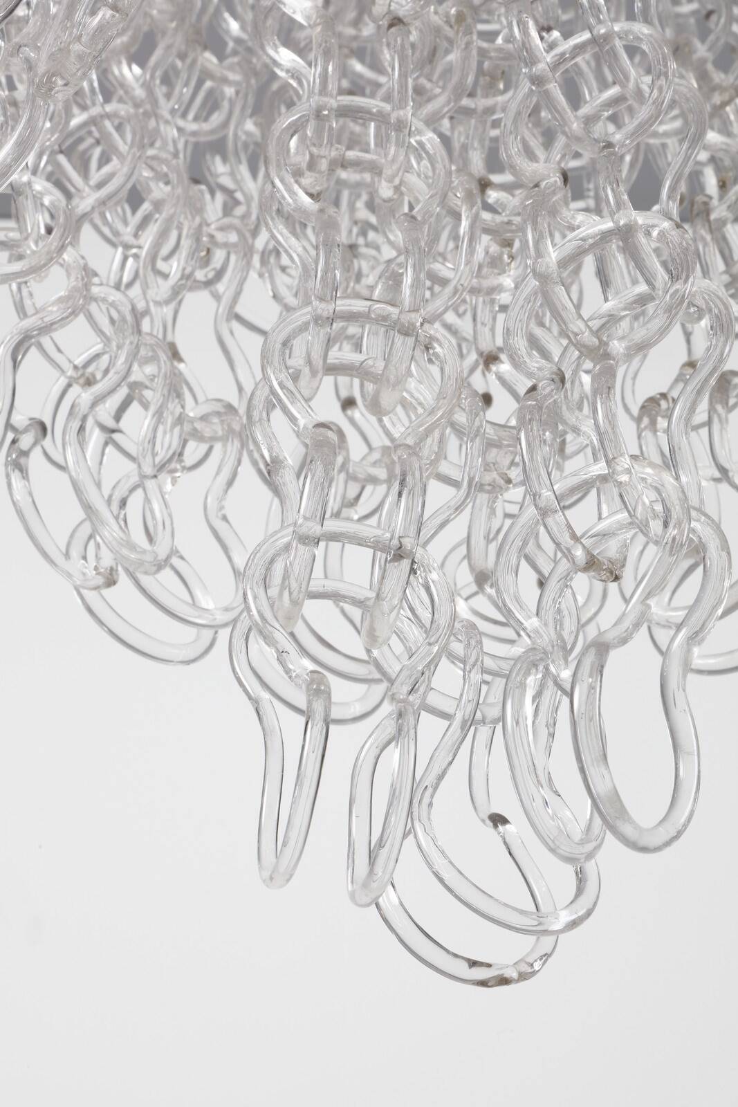 Angelo Mangiarotti Murano glass ceiling light model Giogali