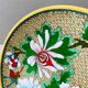 Cloisonne plate, vintage enamel plate